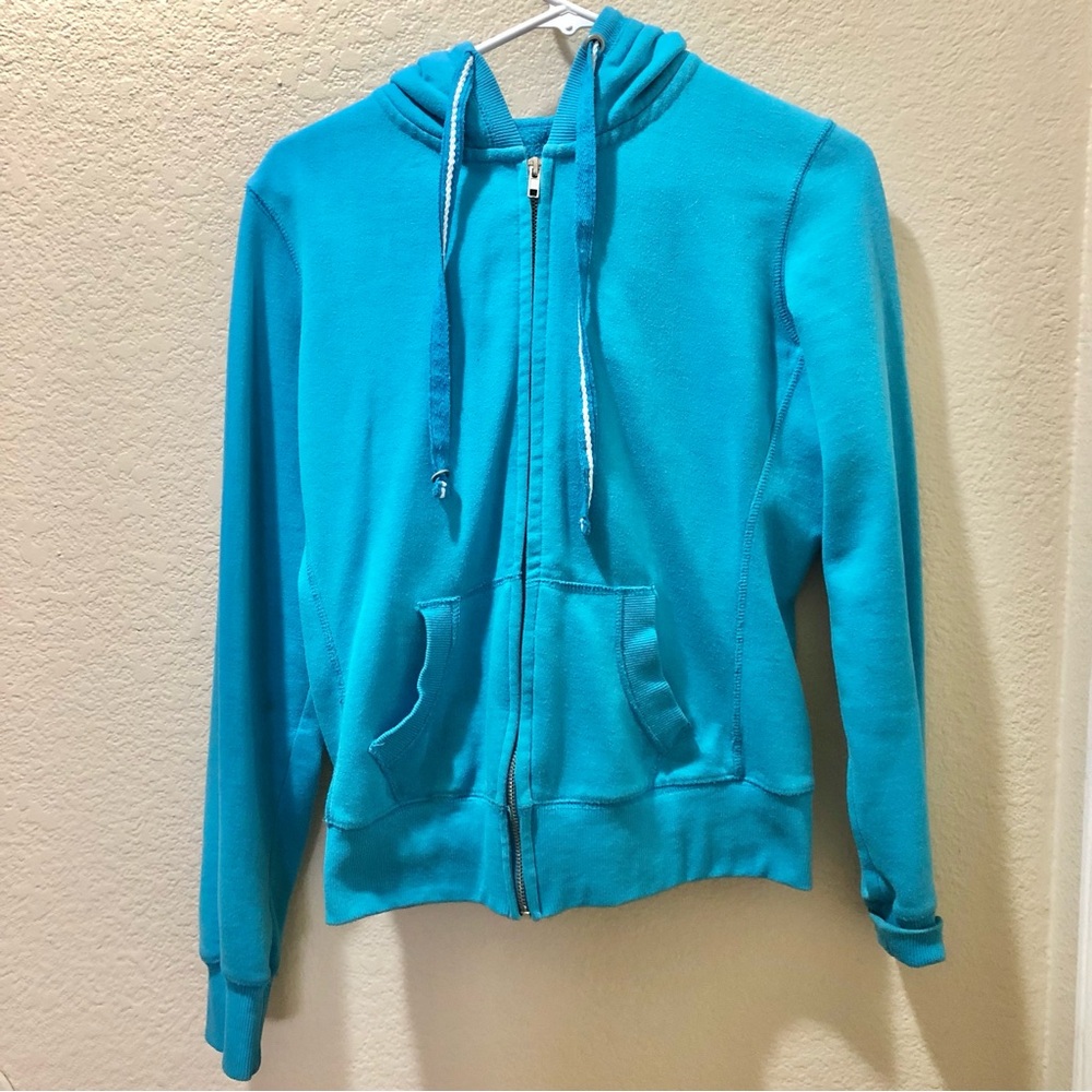 🍒 2 for $20 Women’s Turquoise Zip-Up Hoodie Jacket